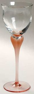 Sea Mist Coral Frosted Stem Wine Glass by Mikasa