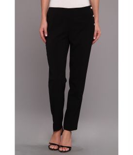 Calvin Klein Lux Stretch Side Snap Pant Womens Casual Pants (Black)