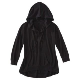 Pure Energy Womens Plus Size Long Sleeve Pullover Sweatshirt   Black 4X
