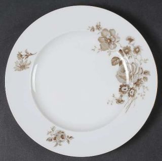 Johann Haviland Twilight Rose Salad Plate, Fine China Dinnerware   Brown Roses&F
