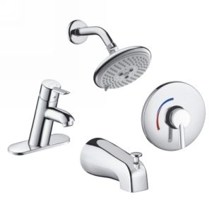 Hansgrohe 04443000 Focus S Focus S Single Hole Faucet & Shower System Set