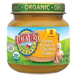 Earths Best Baby Food Jar   Sweet Potato & Chicken Dinner 4oz (12 Pack)