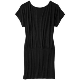 Mossimo Supply Co. Juniors Plus Size Short Sleeve Knit Dress   Black 1
