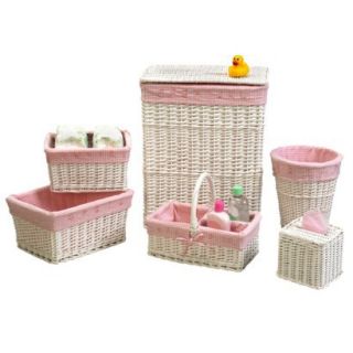 Babys Learn and Store 6 pc. Hamper Set Pink