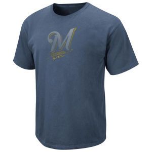 Milwaukee Brewers Majestic MLB Big Time Garment Dye T Shirt