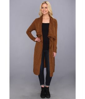 RVCA Bolu Duster Length Sweater Womens Sweater (Brown)