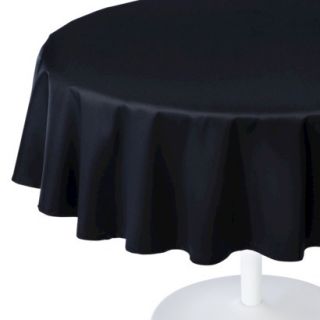 Room Essentials Round Tablecloth   Black (70)