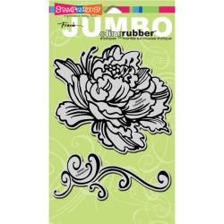 Peony Stampendous Jumbo Cling Rubber Stamp