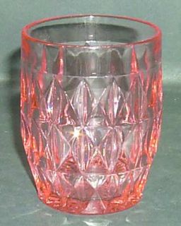 Jeannette Windsor Pink 9 Oz Flat Tumbler   Pink, Depression Glass