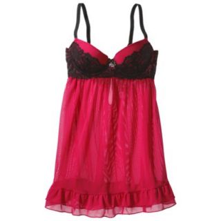 Gilligan & OMalley Womens Holiday Lace Babydoll   Valentine XL