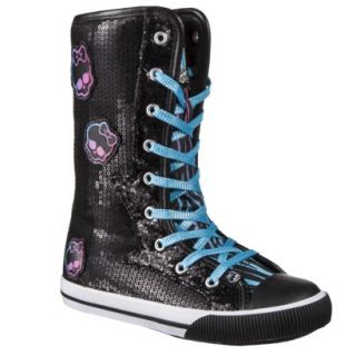 Girls Monster High Sequin Fashion Boot   Black 2