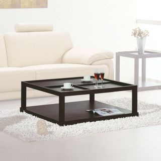 Beverly Hills Furniture Inc Parson Coffee Table   Wenge Multicolor   PARSON