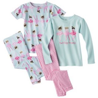 Just One You Made by Carters Girls 4 Piece Ballerina Pajama Set  