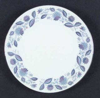 Japan China Jap139 Salad Plate, Fine China Dinnerware   Blue/Lavender Flowers An