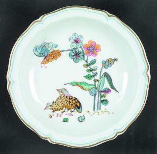 Haviland Golden Quail Coaster, Fine China Dinnerware   France, Florals, Birds, B