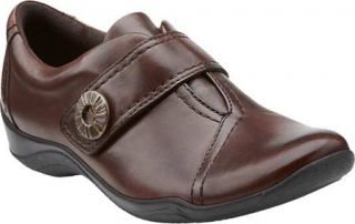 Womens Clarks Kessa Betty   Mahogany Leather Casual Shoes
