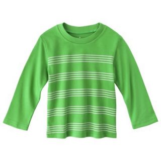 Circo Infant Toddler Boys Long Sleeve Striped Tee   Green 18 M