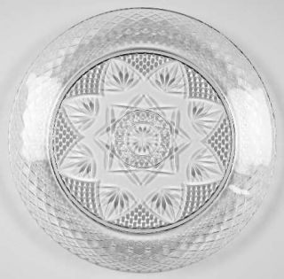 Cristal DArques Durand Antique Clear (No Knob/6 Sided Stem) Dinner Plate   Clea