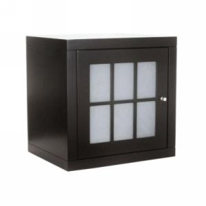 Foremost FMZEEW1814 Zen Stackable Cube With Glass Door In Espresso