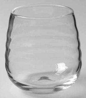 Portmeirion Sophie Conran Double Old Fashioned   Clear,Undecorated,Rippled Bowl,