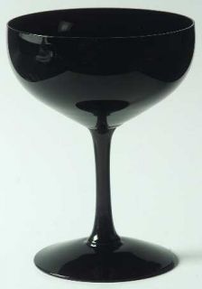 Fostoria Silhouette Black Champagne/Tall Sherbet   Stem #6102, Black
