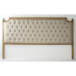 Zentique Inc. Louis Upholstered Headboard CL045 Queen E272 A008 Finish Ivory