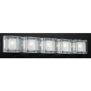 PLC Lighting PLC 18145 PC Corteo Bath Vanity Light / 5 Light Halogen 120v. 40W