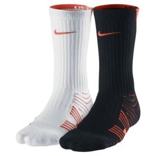 Nike Dri FIT Performance Crew Football Socks (Large/2 Pair)   White