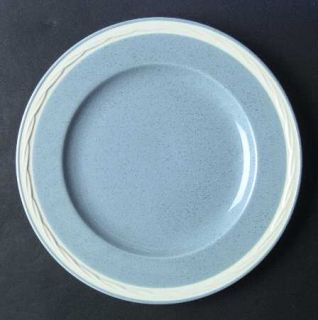 Epoch Blueberry Dinner Plate, Fine China Dinnerware   Blue Background, White Wov