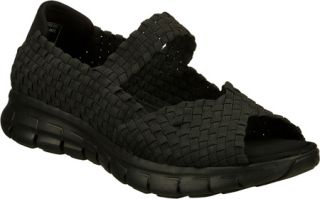 Womens Skechers Synergy Sunday Stroll   Black Casual Shoes