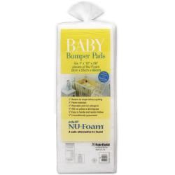 Poly fil Nu foam Baby Bumper Pads 6/pkg 26x10x1 Fobmi (10Hx26Wx1D. 6 sheets per package. )