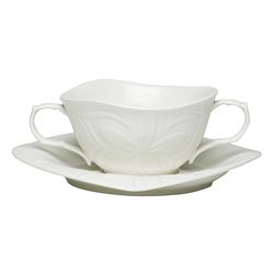 Red Vanilla Clematis White Porcelain Soup Cup And Saucer Set Of 2 (WhiteMaterials PorcelainSaucer dimensions 8.75 inchesCup dimensions 5.25 inches long x 5.25 inches wideCapacity 16 ouncesCare instructions Microwave and dishwasher safe, oven safe to 