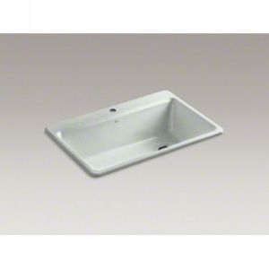 Kohler K 5871 1A2 FF Riverby Riverby® Single Bowl Top Mount Kitchen Sink with Ac