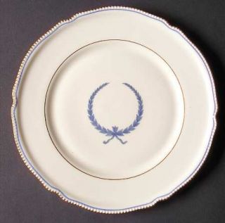 Castleton (USA) Empire (Old Gold Trim) Luncheon Plate, Fine China Dinnerware   P