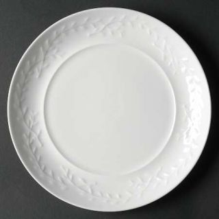 Waterford China Garland Romance Salad Plate, Fine China Dinnerware   All White,E