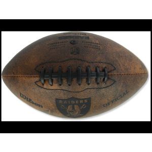 Oakland Raiders Forever Collectibles NFL Mini Leather Football