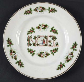 Enoch Wood & Sons Noel (Smooth Edge) Bread & Butter Plate, Fine China Dinnerware