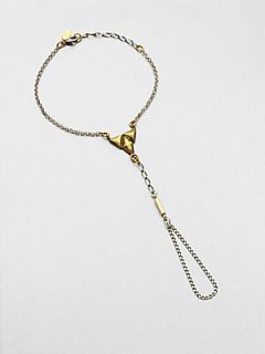 Bing Bang Trident Harness Bracelet   Brass