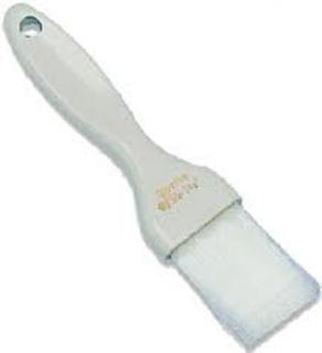 Carlisle Galaxy Brush, 1.5 in, Flat, White Nylon Bristles, Plastic Handle