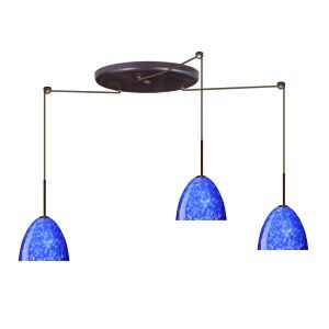 Besa Lighting BEL 3BW 757286 BR Sasha II Pendant