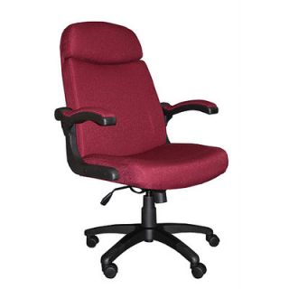 Mayline Comfort High Back Office Chair with Arms 6446AG Finish Burgundy Fabric