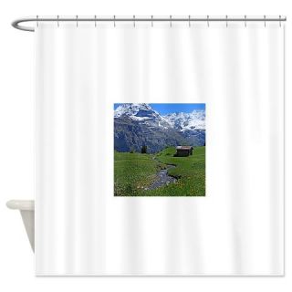  Swiss Alps, MA  A+ _TA  _sA,A¬rren Shower Curtain  Use code FREECART at Checkout