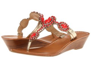 Ivanka Trump Jody Womens Wedge Shoes (Coral)