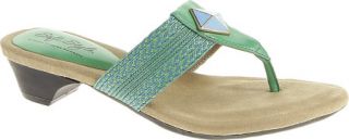 Womens Soft Style Ettie   Blue/Green Woven Casual Shoes