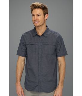 Prana Companion Mens Short Sleeve Button Up (Orange)