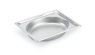 Vollrath Steam Table Oval Pan   Half Size, 4 Deep, 22 ga Stainless