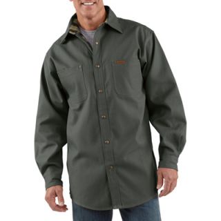 Carhartt Canvas Shirt Jacket   Dark Shadow, Large, Tall Style, Model# S296