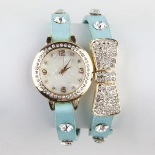 Bow Wrap Bracelet Mint One Size For Women 222737523