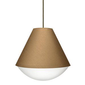 Besa Lighting BEL 1JC RFLXGO BR Reflex 1 Light Pendant