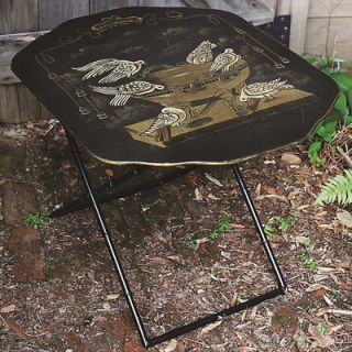 Creative Co Op Metal Screen Shaped Folding Table DA1874